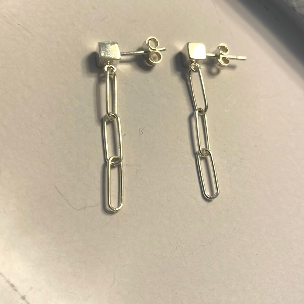 Silver 925 New Earrings handmade by professional